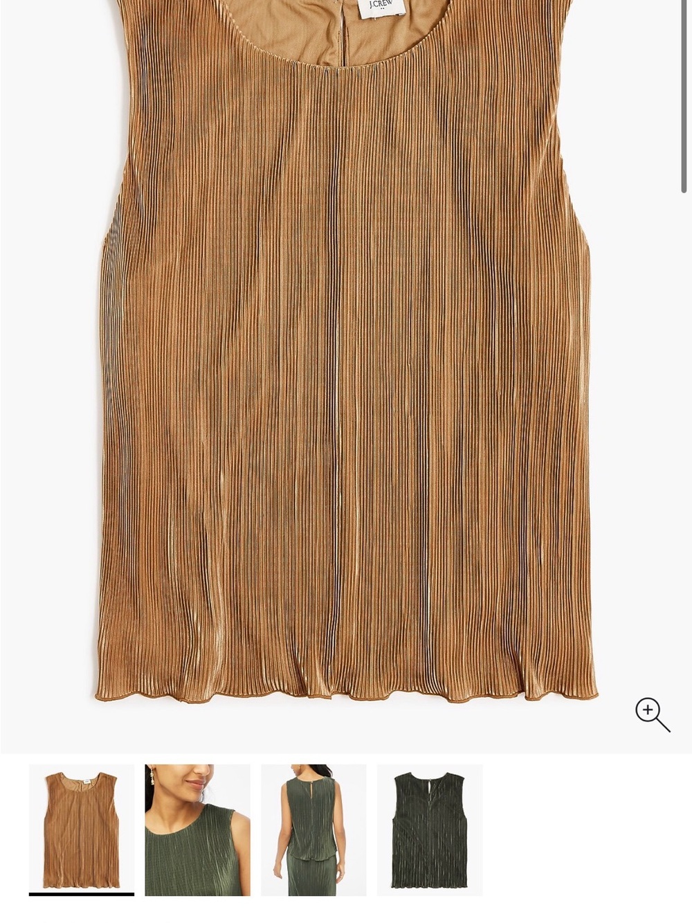 J. Crew Sleeveless Shell in Bronze